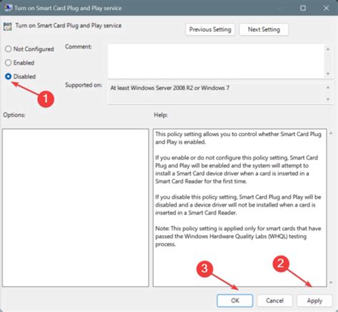 does smart card be disable|windows security smart card disable.